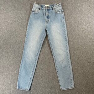 Rolla's Jeans Women 25 Dusters High Rise Slim Blue Light Wash Denim Distressed